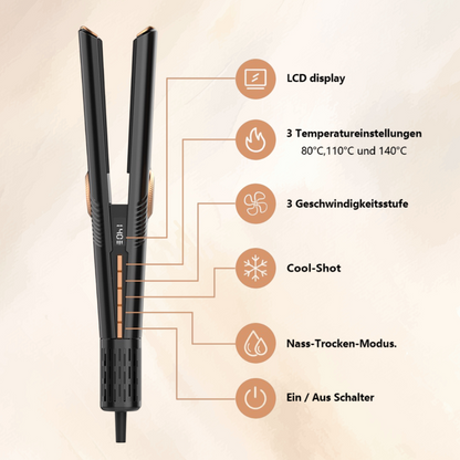 EloStrait 2-in-1 Haartrockner & Glätteisen