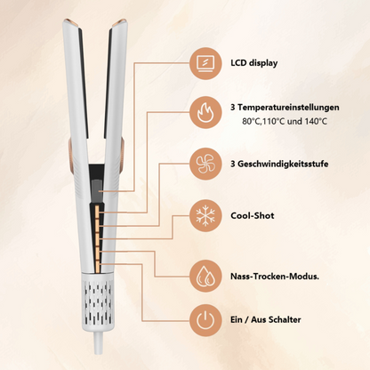 EloStrait 2-in-1 Haartrockner & Glätteisen